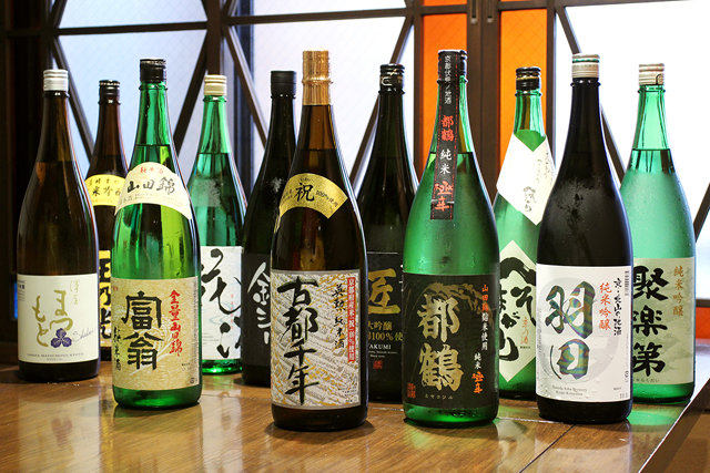 京都一の傳本店で味わう「11種の日本酒ペアリングセット」